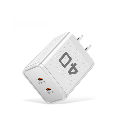 USB-C Wall Charger – Dual Port 40W Fast Charging