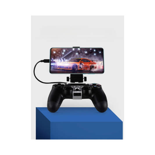 Universal Phone Mount for PS4 & Android Controllers – Adjustable ABS Clip Stand, Foldable Gaming Holder