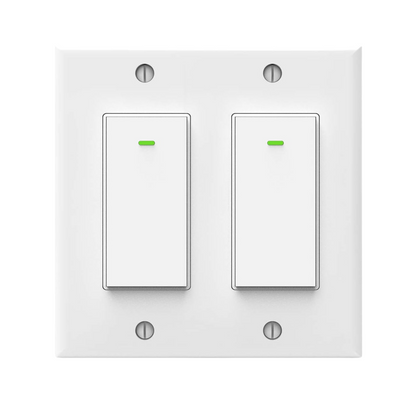 Smart WiFi Light Switch - Double Gang Compatible with Alexa & Google Assistant