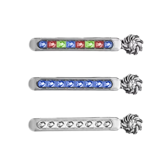 2-Piece Wind Power LED Daytime Running Lights with Rotating Fan Design