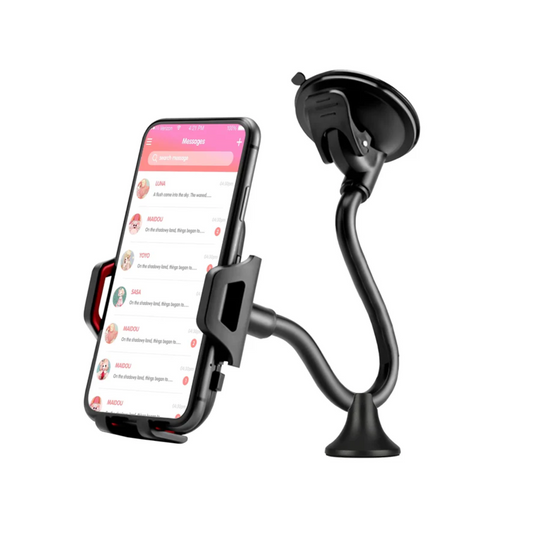 Universal Car Phone Mount - 360° Rotating Dashboard & Windshield Holder with Suction Cup
