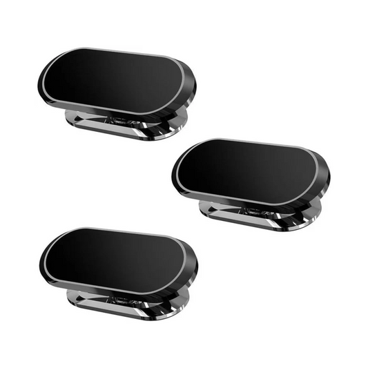 Universal Magnetic Car Phone Mount - 360° Rotation, Dashboard Compatible (3-Pack)