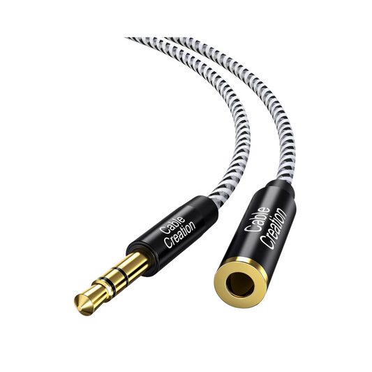 10ft 3.5mm Headphone Extension Cable - Male to Female Stereo Audio Cord