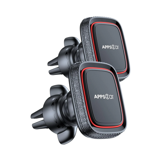2-Pack Magnetic Air Vent Phone Mount - 6 Strong Magnets with Adjustable Secure System