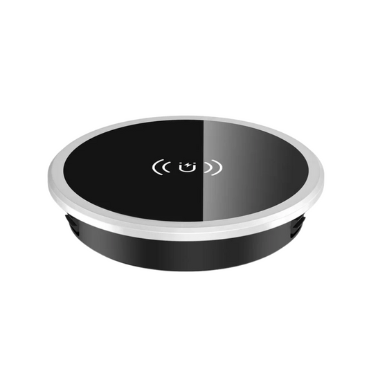 15W In-Desk Magnetic Wireless Charger - iPhone 16/AirPods Compatible
