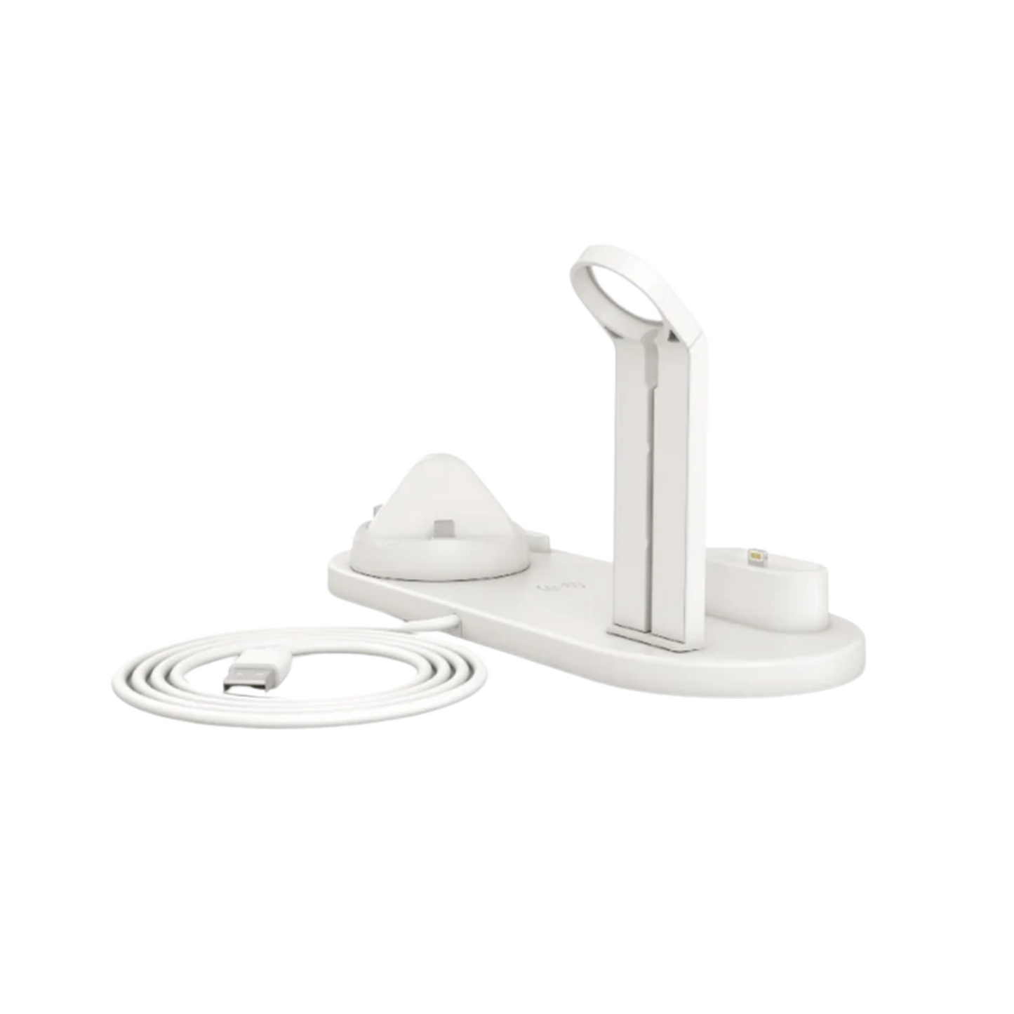 3-in-1 Wireless Charging Station - Multi-Device Desktop Dock with USB Ports