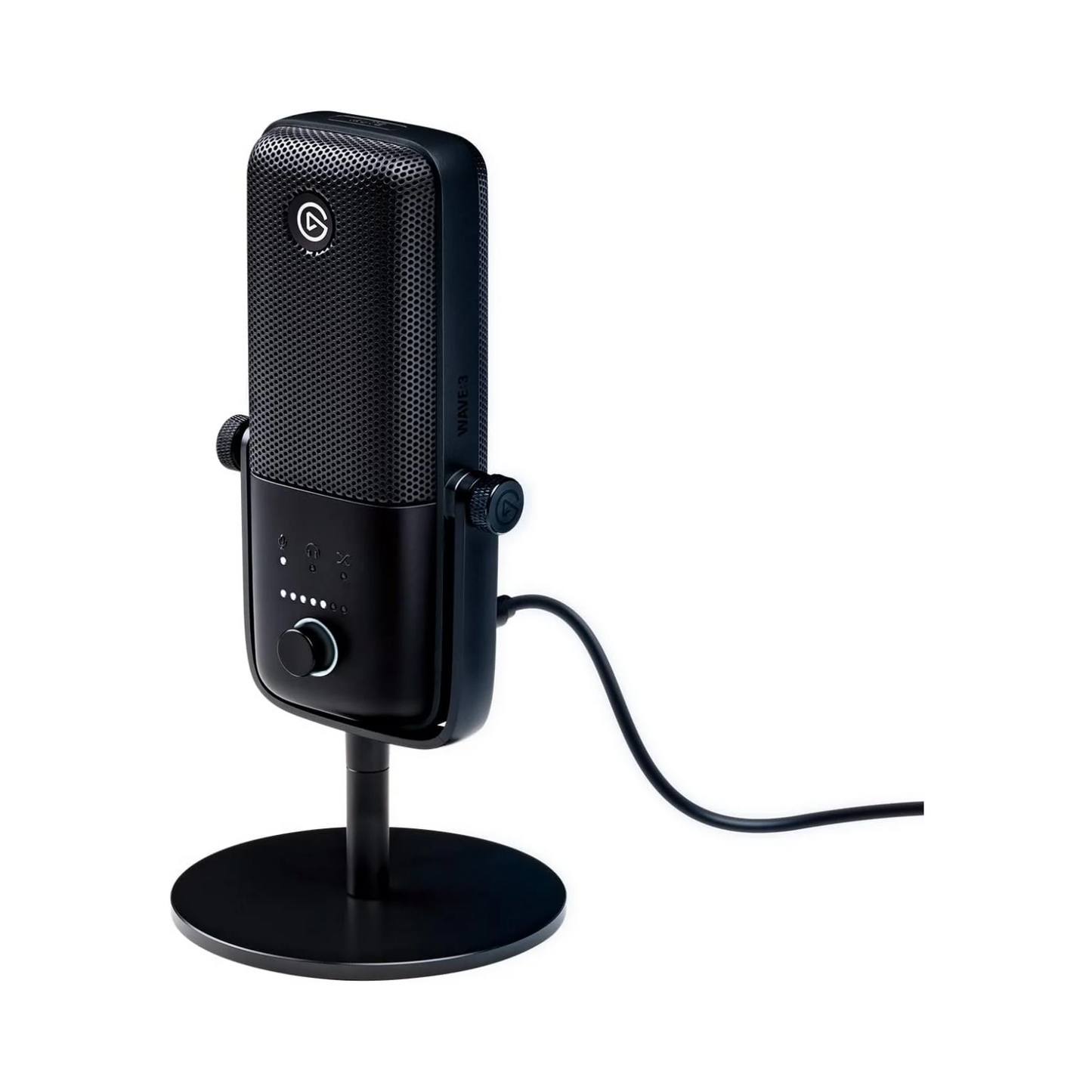 Wave:3 Premium USB Condenser Microphone - Studio Quality for Streaming & Podcasting with Mixer Software