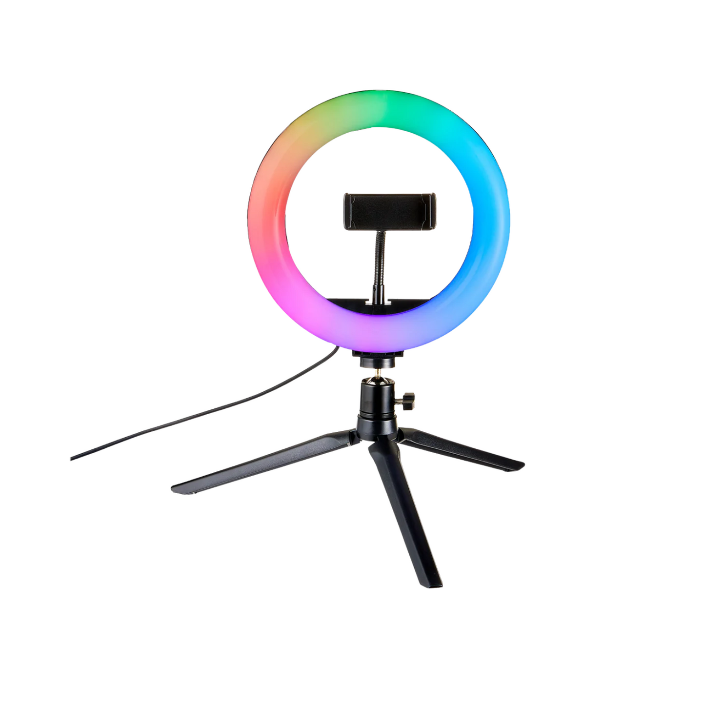 8-Inch RGB Ring Light with Tabletop Tripod Stand