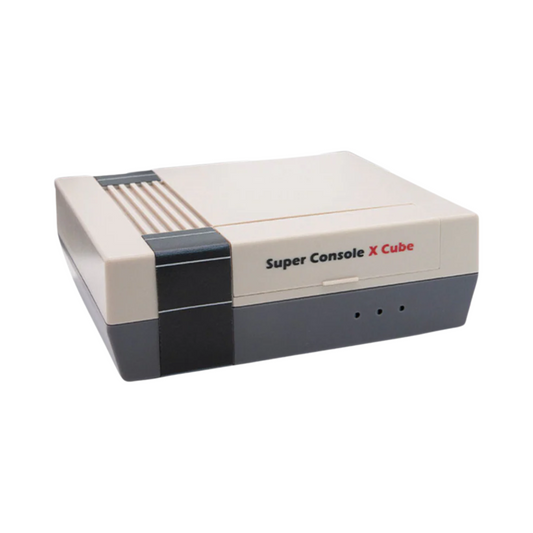 Retro Gaming Console - Classic Red & White Machine with Built-in Games