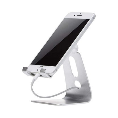Adjustable Aluminum Phone Stand - Universal Holder for iPhone & Android