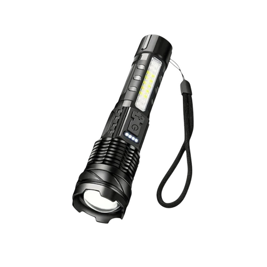 USB Rechargeable LED Tactical Flashlight - High Power White Laser Torch