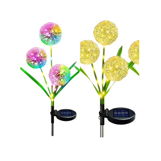 Solar Dandelion Garden Lights - Decorative Outdoor LED Landscape Lighting