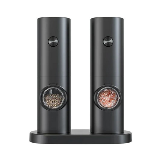 Rechargeable Electric Salt & Pepper Grinder Set - Automatic Spice Mill