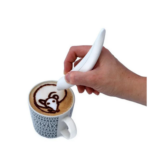 Electric Latte Art Pen - Coffee & Cake Decoration Tool for Barista Pastry Design