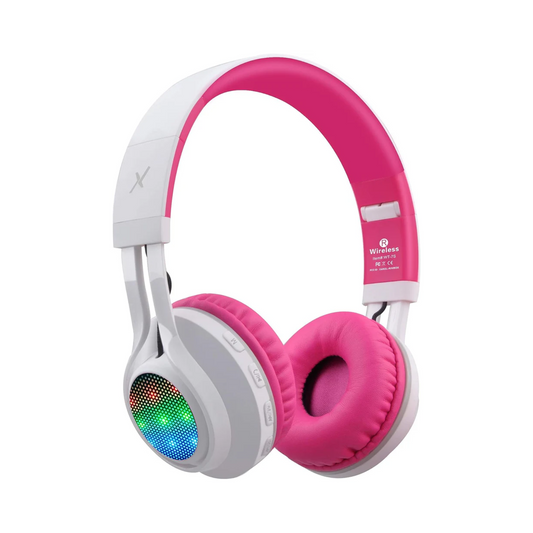 WT-7S Bluetooth Headphones - LED Light-Up Foldable Wireless with Mic