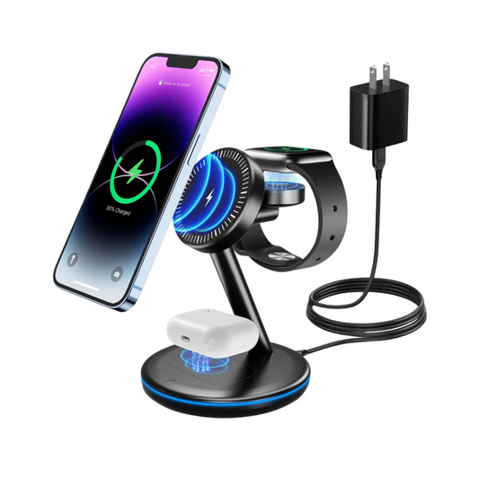18W MagSafe Wireless Charging Station - iPhone/AirPods/Apple Watch Dock