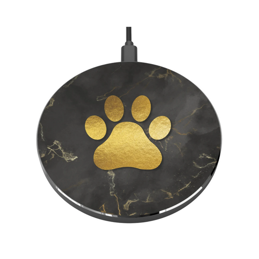 Gold Paw Wireless Charger - Fast Charging Portable Power Pad