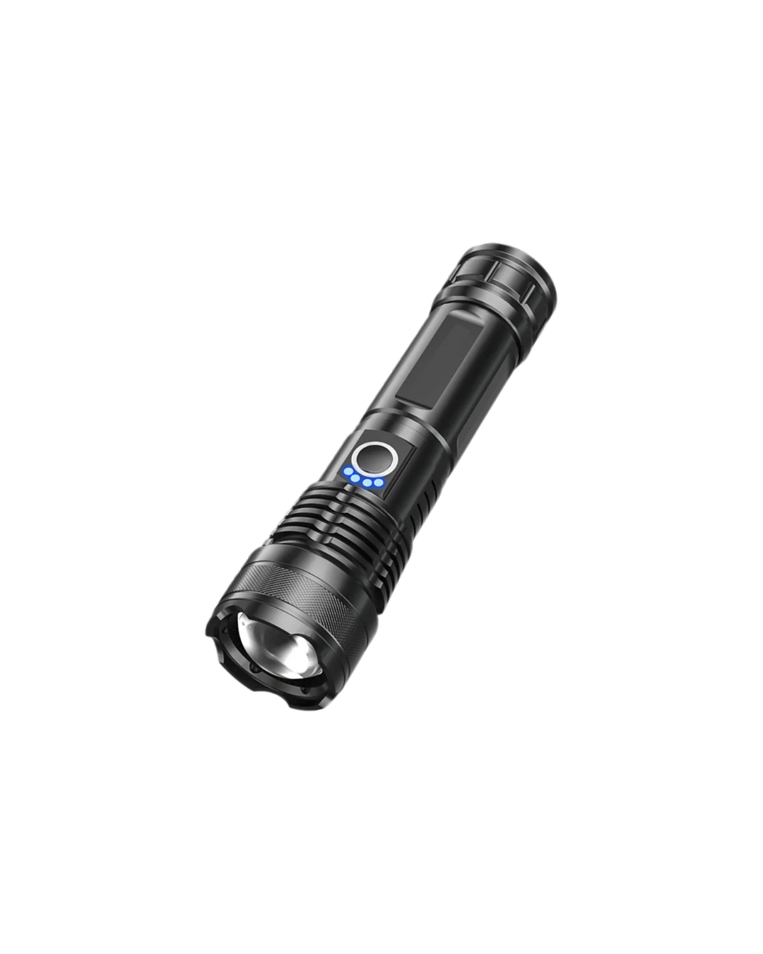 Linterna táctica LED de 800 W - Linterna recargable de 10000000 LM con pantalla inteligente