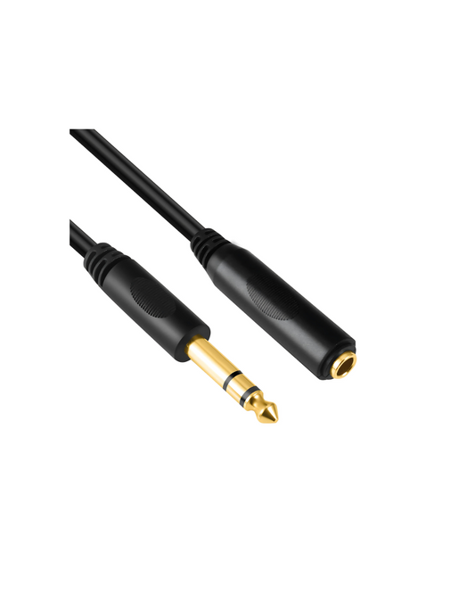 6.35mm TRS 1/4" Audio Extension Cable - Gold-Plated Stereo Cord (10 Feet)