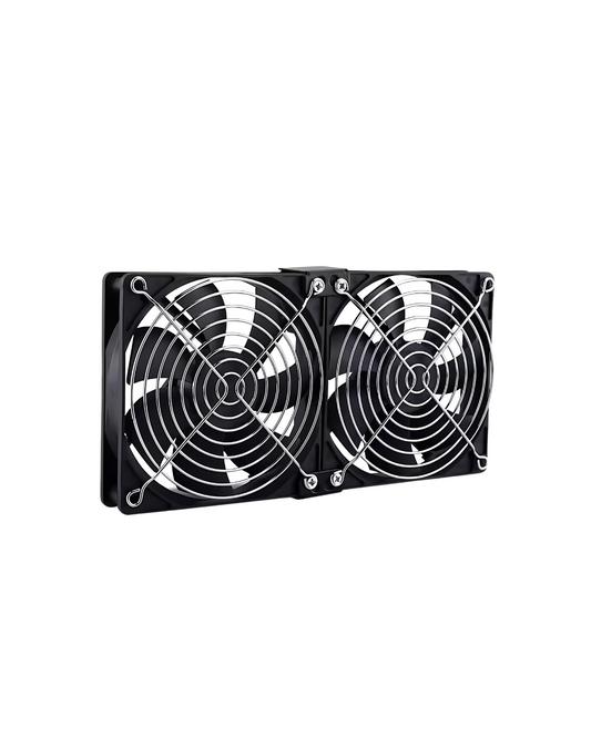 240mm Dual 120mm Computer Fan - AC Powered Cabinet Cooling System