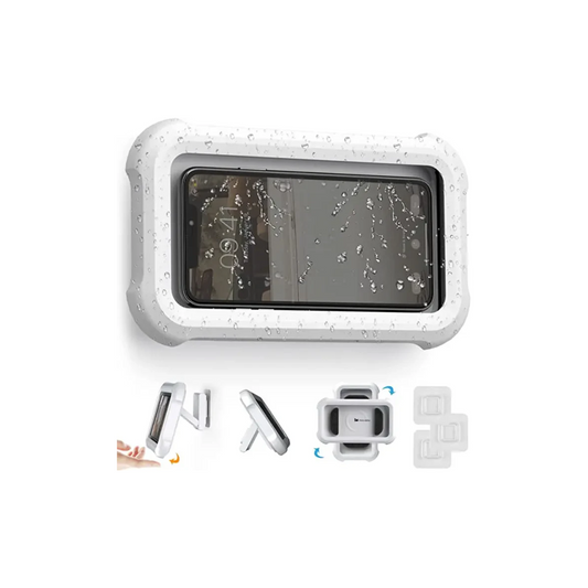 Waterproof Shower Phone Holder: 480° Rotate, Wall Mount