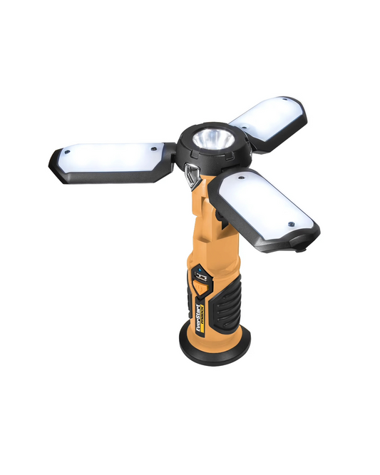 1000 Lumen LED Work Light - Portable Folding Light with Magnetic Base & USB Power