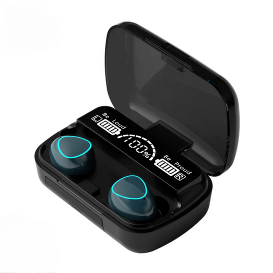 TWS M10 Bluetooth 5.1 Earbuds - LED Display, 3500mAh Charging Case, Waterproof Sports Headphones
