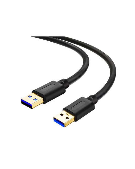 6ft USB 3.0 Male to Male Cable - Gold-Plated for Hard Drive/DVD Player