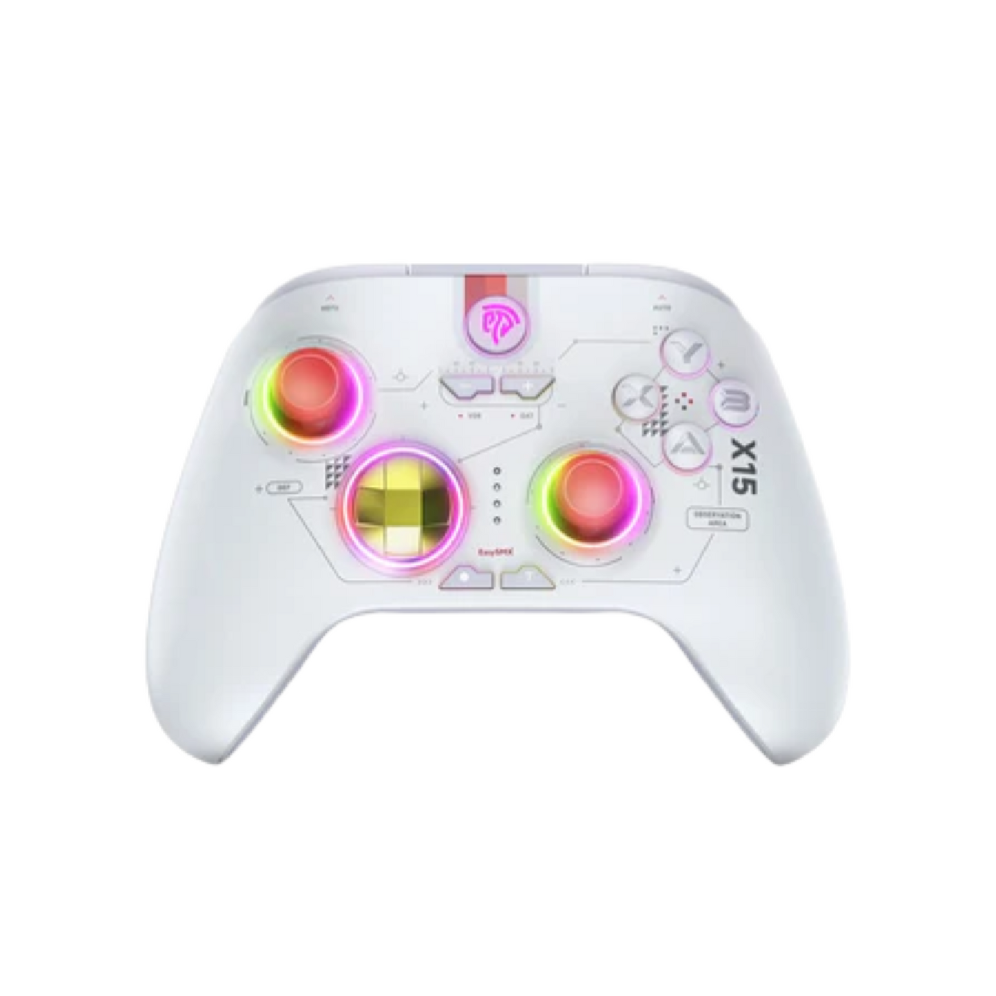 Wireless Bluetooth Gaming Controller - Hall Effect Joysticks & RGB for PC/Switch/Mobile
