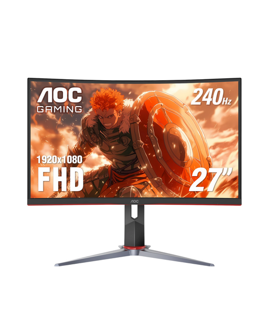 AOC 27" Curved Gaming Monitor - 240Hz 0.5ms FHD Frameless Display