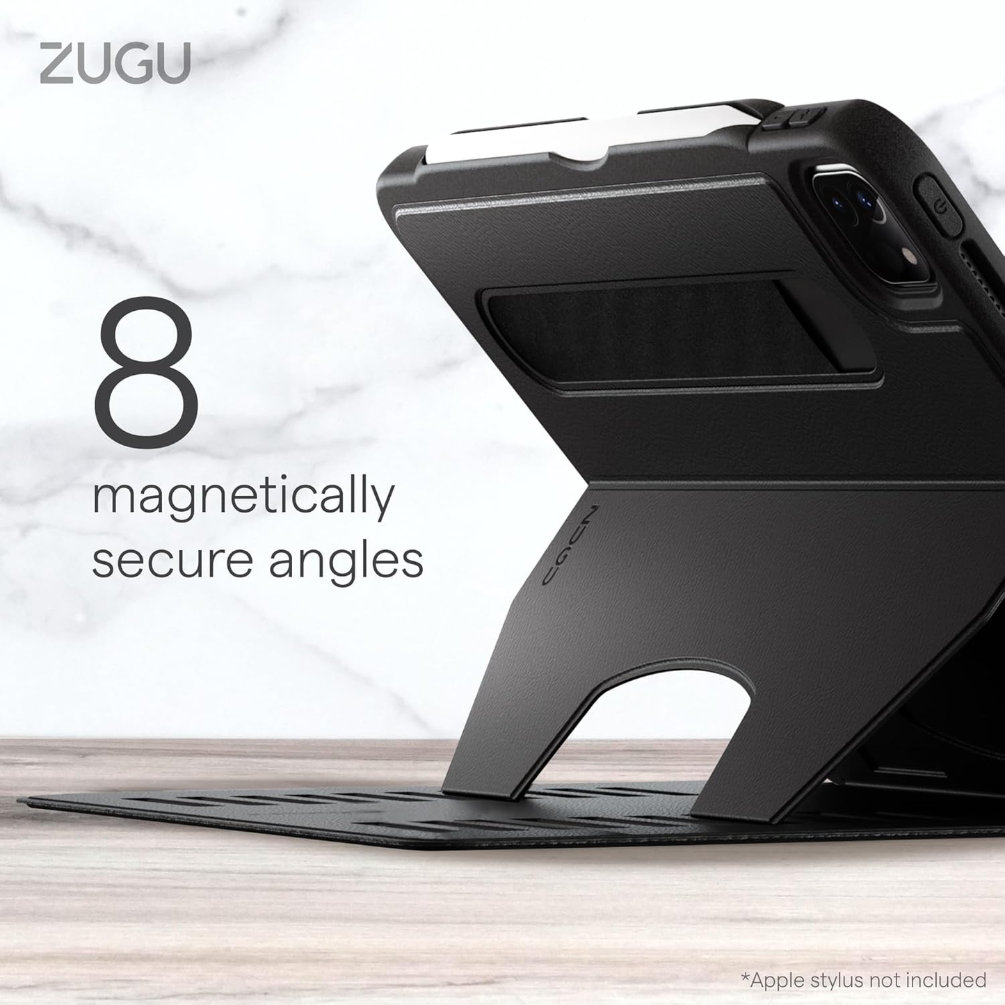ZUGU iPad Pro 11" Case (2018–2022) – Slim Protective Cover, 5ft Drop Protection, 8-Angle Magnetic Stand, Apple Pencil 2 Wireless Charging, Auto Sleep/Wake, (Not for 2024 M4)