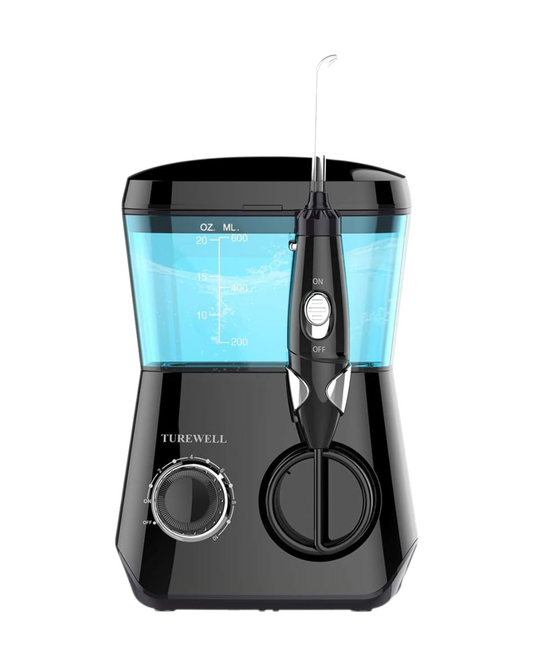 Water Flosser Oral Irrigator - 600ML Dental Cleaner with 10 Pressure Settings