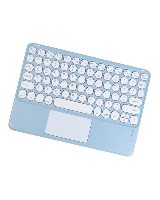 10-Inch Wireless Bluetooth Keyboard with Touchpad - Universal, Ultra-Slim