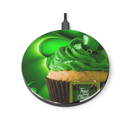 Wireless Charger – Lucky Clover Cupcake