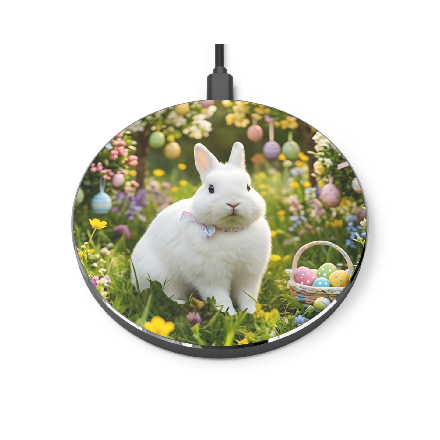 Wireless Phone Charger – Pastel Pop Bunny