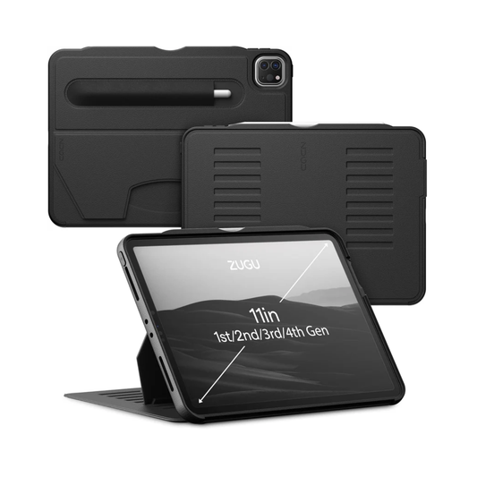 ZUGU iPad Pro 11" Case (2018–2022) – Slim Protective Cover, 5ft Drop Protection, 8-Angle Magnetic Stand, Apple Pencil 2 Wireless Charging, Auto Sleep/Wake, (Not for 2024 M4)