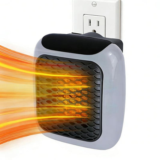 Heater Wall Outlet Small Space Heater with Adjustable Thermostat, Programmable 12-Hour Timer, Auto Shut off - Quiet, Space-Saving, Ceramic