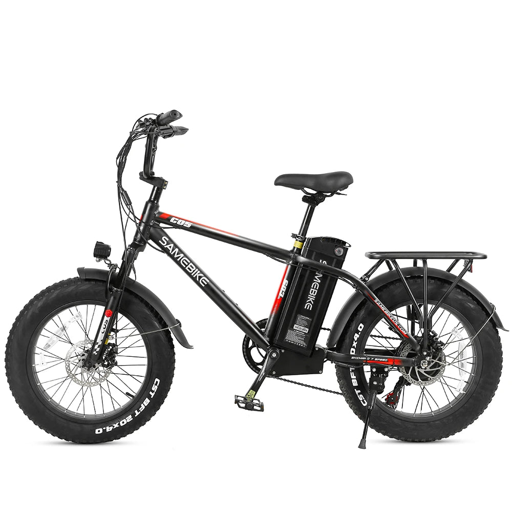 [USA Direct]  XWC05 13Ah 48V 750W 20*4.0 Inches Electric Bike Smart Bike 60-80Km Mileage Max Load 100-150Kg with EU Plug Dual Dics Brake