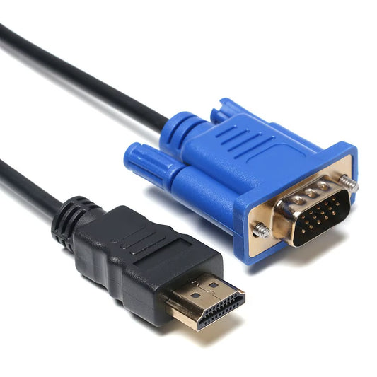 1.8M 6FT High Definition Multime -Compatible to VGA Cable Male to Video for HDTV PC Laptop Video Cable Adapter Support 1080P
