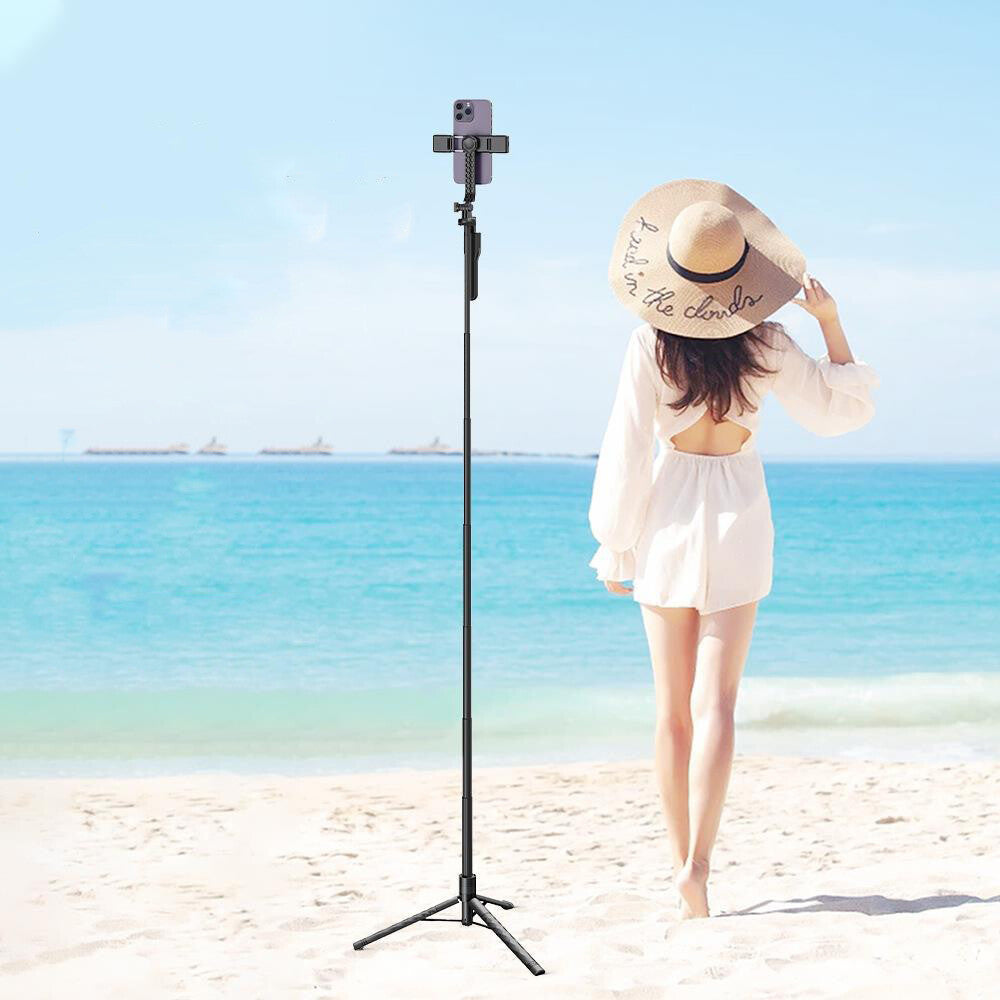 68" Professional Cell Phone Holder + Camera Tripod Stand Remote Selfie Stick US