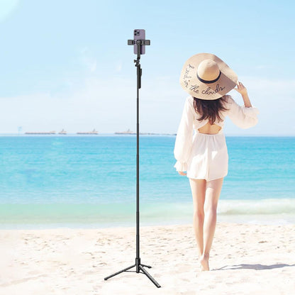 68" Professional Cell Phone Holder + Camera Tripod Stand Remote Selfie Stick US