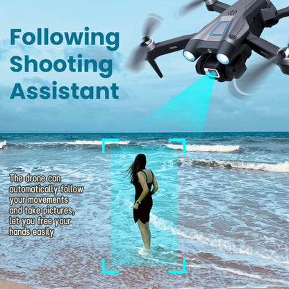 2024 New RC Drone with 4K HD Dual Camera WIFI FPV Foldable Quadcopter +3 Battery