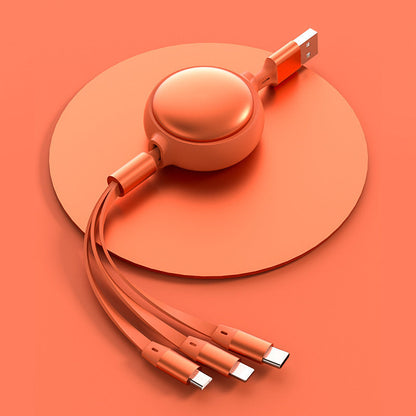 3-in-1 Retractable Charging Cable – Tangle-Free Travel Ready