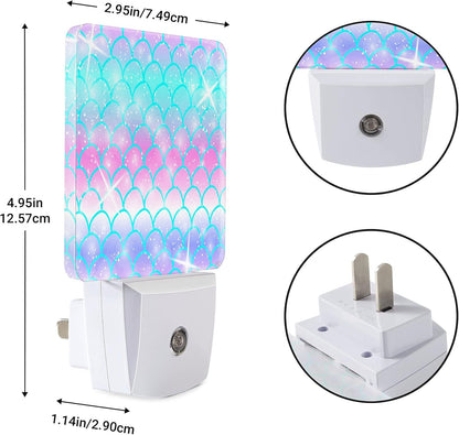 Night Light Plug-In Dusk to Dawn Smart Sensor White Led Nightlight for Bedroom Bathroom Kitchen Hallway Stairs Energy Efficient Decor Desk Lamp