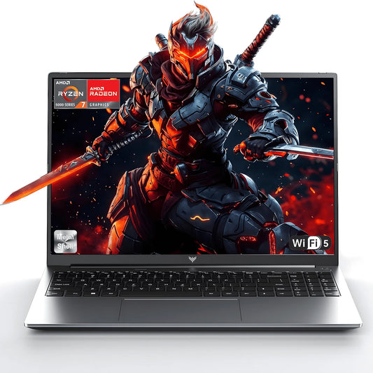 Laptop 15.6 FHD Gaming Laptop, AMD Ryzen 7 5825U, 16GB RAM, 512GB SSD, Windows 11 Pro, Graphite, Wifi 6, Backlit KB, Gray
