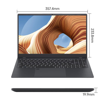 15.6" Windows 11 Pro Laptop, Intel Celeron N5095 up to 2.9Ghz 16GB RAM 512GB SSD, with Office 2024 Fingerprint Backlit Keyboard 1920*1080 IPS FHD Display for Student, Home Office, Business