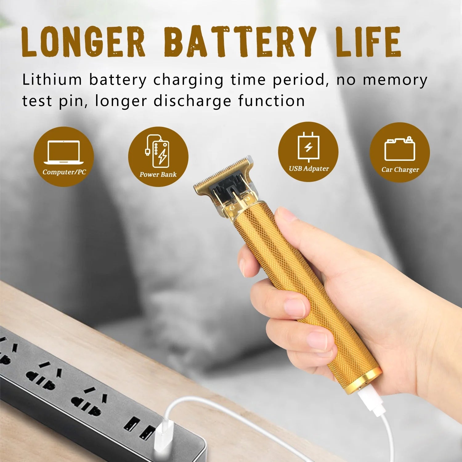 Hair Clippers Cordless Haircut Cutting Trimmers for Men, T9