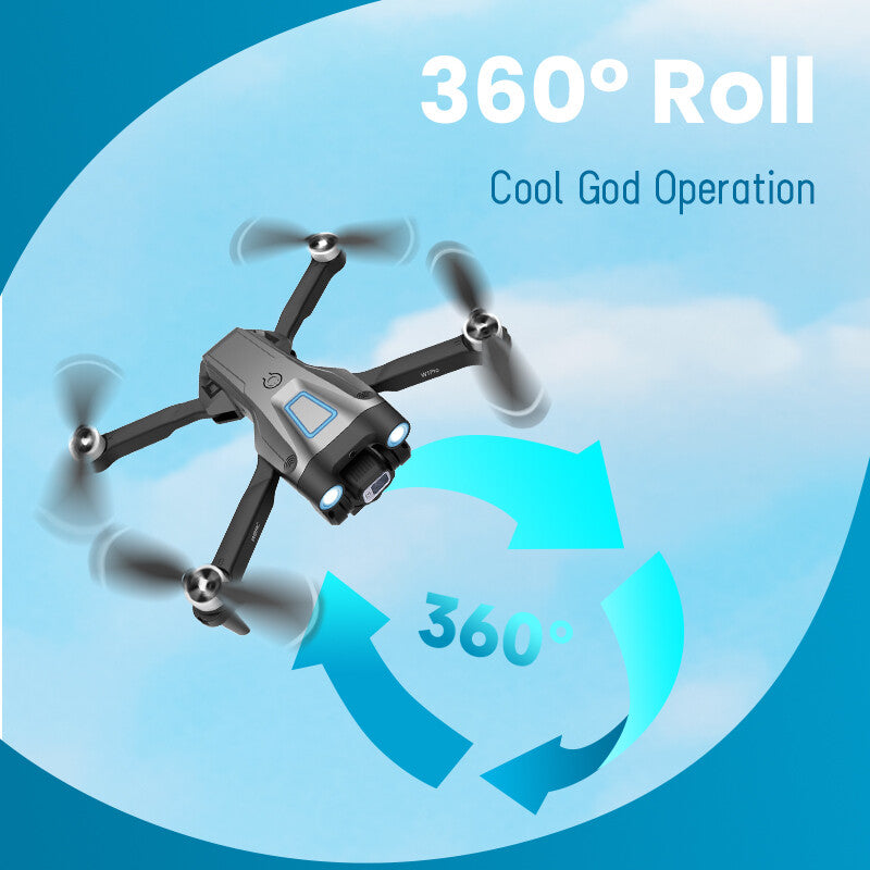 2024 New RC Drone with 4K HD Dual Camera WIFI FPV Foldable Quadcopter +3 Battery