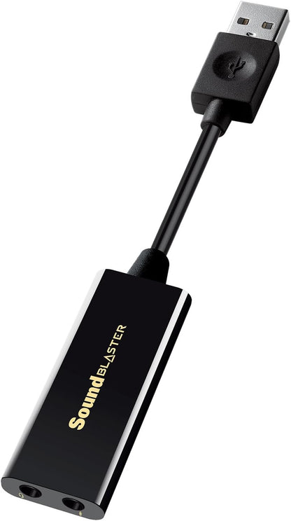 Labs Sound Blaster Play! 3 External USB Sound Adapter for Windows and Mac. Plug and Play (No Drivers Required). Upgrade to 24-Bit 96Khz Playback