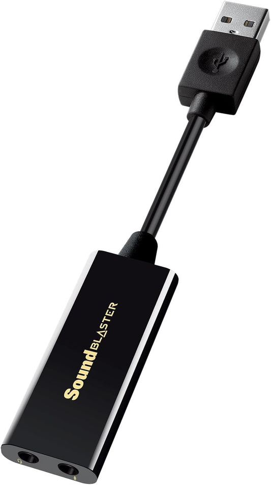 Labs Sound Blaster Play! 3 External USB Sound Adapter for Windows and Mac. Plug and Play (No Drivers Required). Upgrade to 24-Bit 96Khz Playback